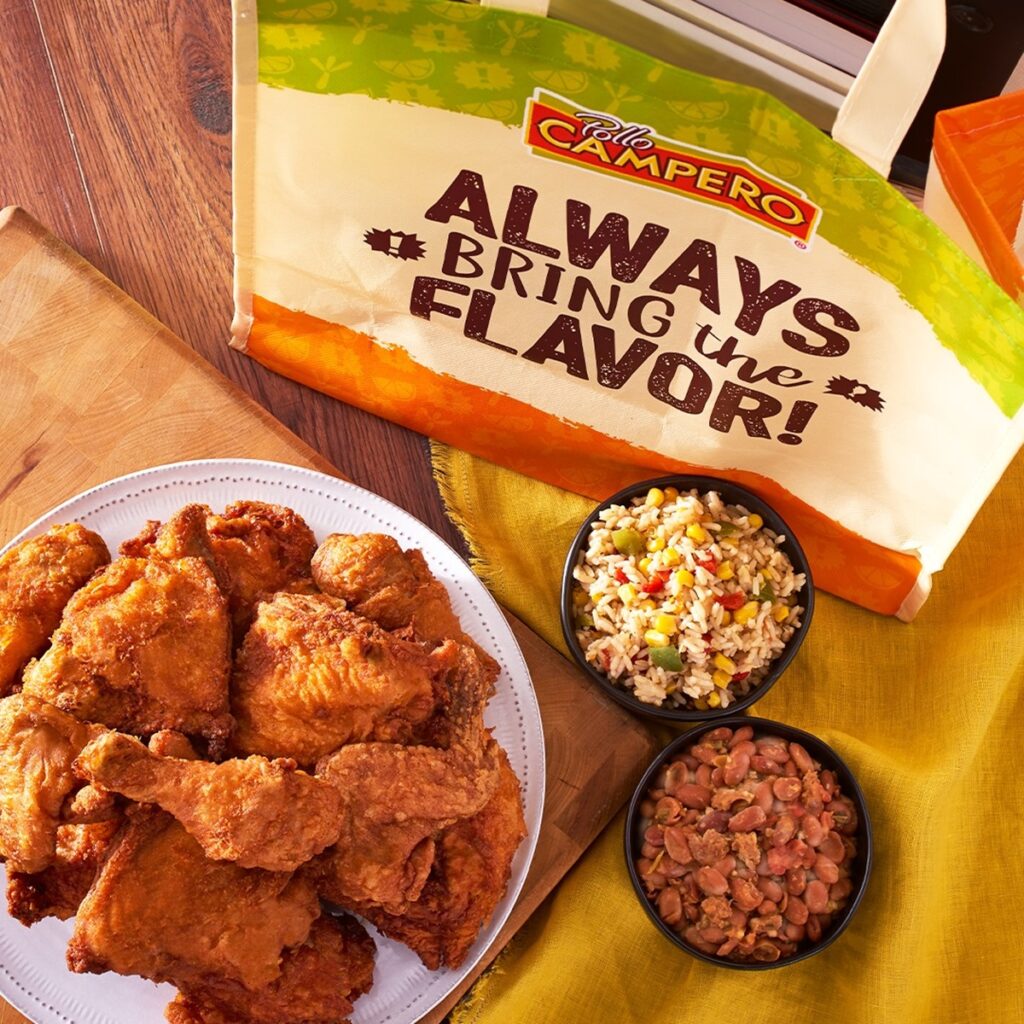 pollo campero fried chicken US with sides